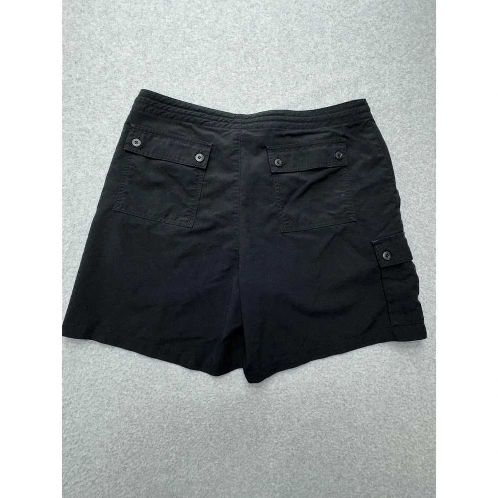 Patagonia Shorts Womens 12 Black Cargo Outdoor Drawstring Waist Pocket Hiking - Picture 7 of 14